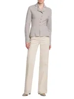 Cashmere-Silk Asymmetric Jacket