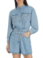 Front Yoke Chambray Romper