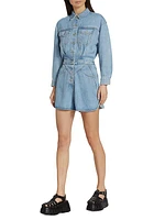 Front Yoke Chambray Romper