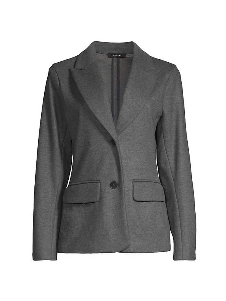 Jersey Tailored Knit Blazer