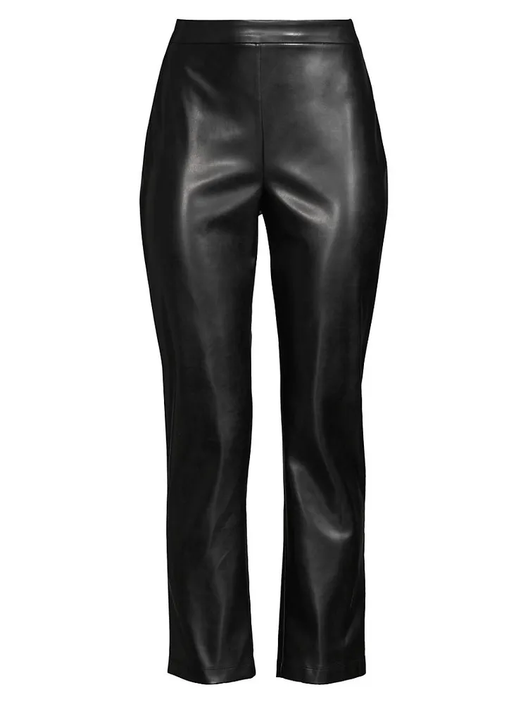 Vegan Leather Crop Pants