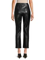 Vegan Leather Crop Pants