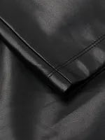 Vegan Leather Crop Pants