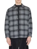 Padded Plaid Overshirt