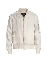 Ray Linen Bomber Jacket