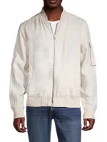 Ray Linen Bomber Jacket