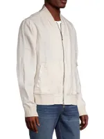 Ray Linen Bomber Jacket