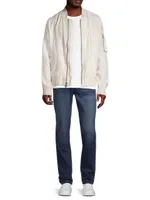 Ray Linen Bomber Jacket