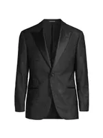 G-Line Jacquard Wool-Blend One-Button Dinner Jacket