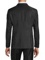 G-Line Jacquard Wool-Blend One-Button Dinner Jacket