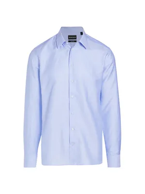 Pinstripe Dress Button-Up Shirt