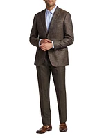 G-Line Plaid Wool-Blend Two-Button Sport Coat