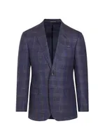 G-Line Plaid Wool-Blend Sport Coat