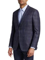 G-Line Plaid Wool-Blend Sport Coat