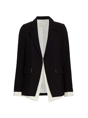 Kelly Contrast Layered Blazer