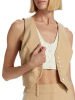 Margaret Cropped Vest Top