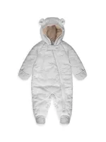 Baby Girl's Puffer Footed Snowsuit