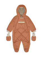 Baby Girl's Quilted Footed Snowsuit