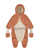 Baby Girl's Quilted Footed Snowsuit