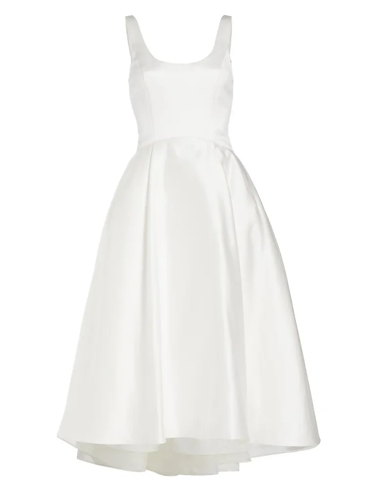 Duchesse Satin High-Low Bridal Dress