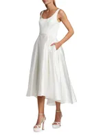 Duchesse Satin High-Low Bridal Dress