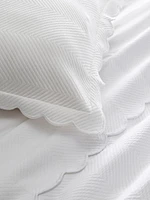 Scallop Lattice Coverlet