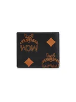 Aren Maxi Monogram Small Bi-Fold Wallet
