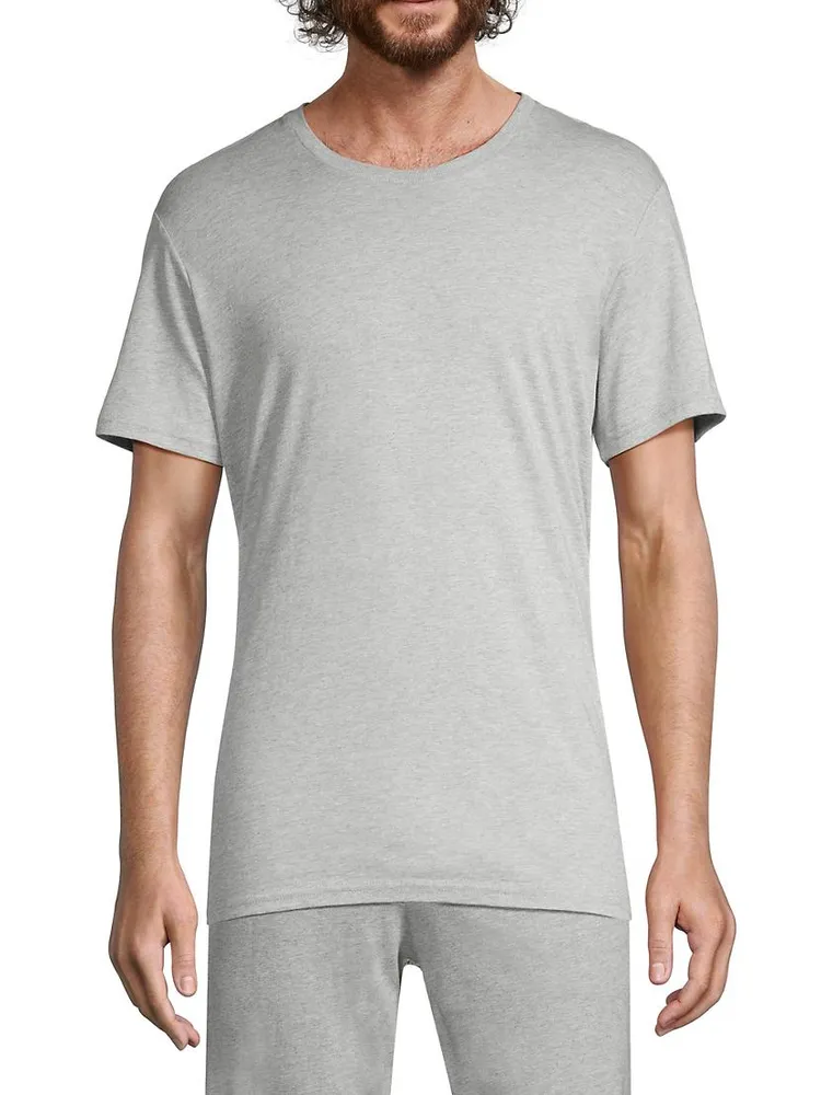 Cotton-Blend Crewneck T-Shirt