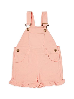 Baby's, Little Girl's & Girl's Frill Shortalls