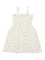 Baby's, Little Girl's & Floral Print Smocked Dress