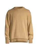 Wool & Linen-Blend Crewneck Sweater