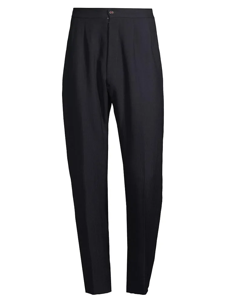 Wool Crease-Front Pants