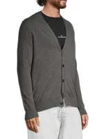 Cashmere Button-Front Cardigan