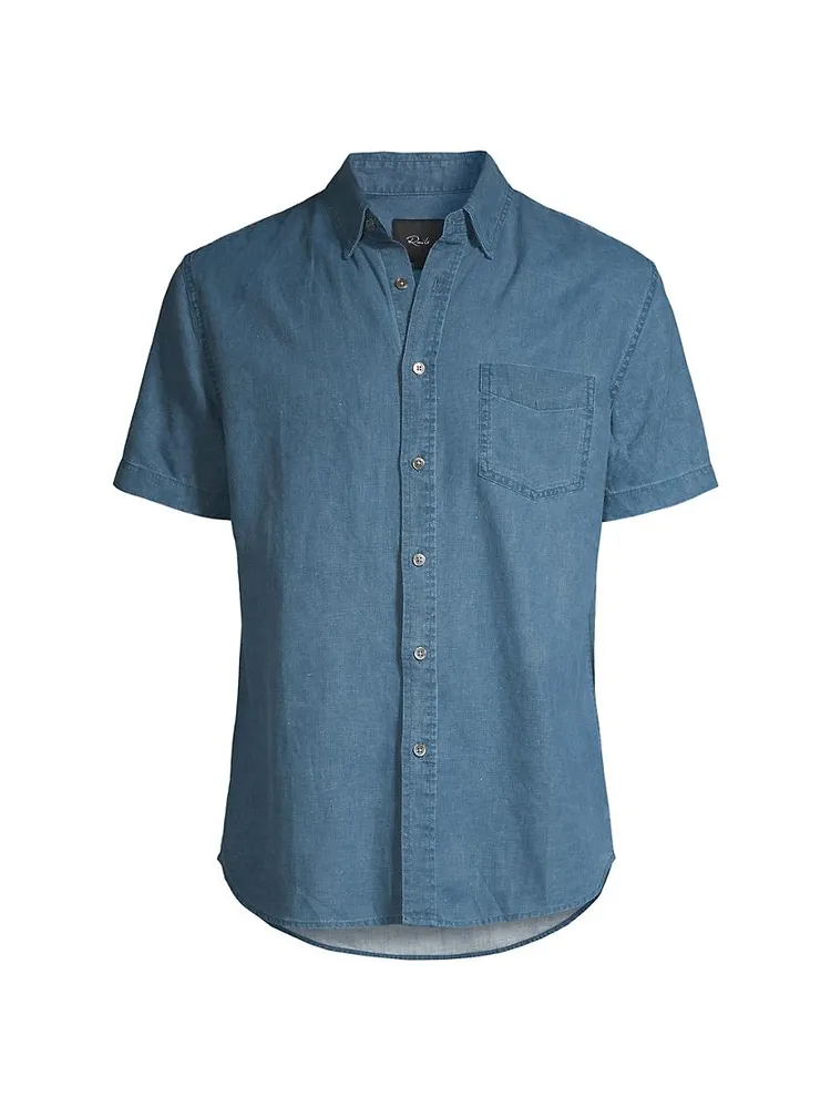 Paros Linen-Blend Shirt