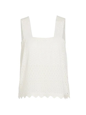 Carmen Pointelle-Knit Tank