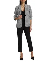 Jenna Geometric Scruched Blazer