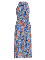 Morgan Floral Pleated Midi-Dress