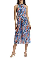 Morgan Floral Pleated Midi-Dress