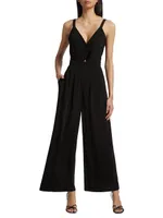 The Helena Twisted Wide-Leg Jumpsuit