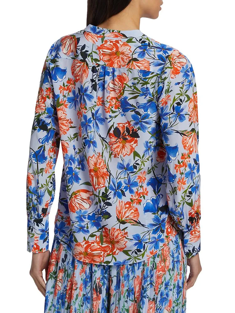 Floral Silk Blouse