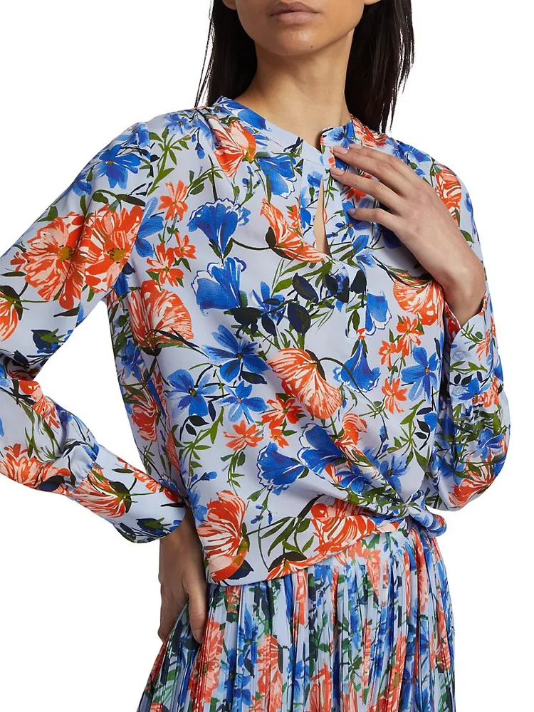 Floral Silk Blouse