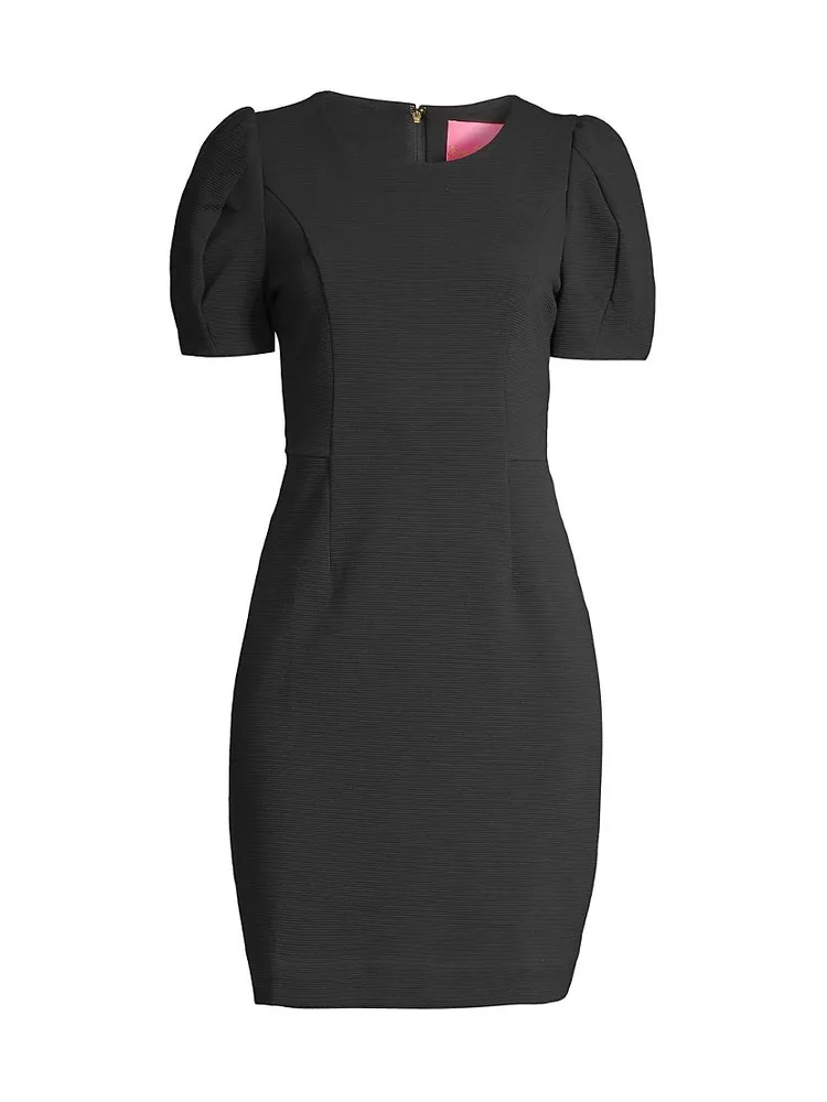 Emilie Puff-Sleeve Shift Dress