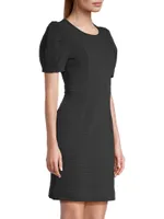 Emilie Puff-Sleeve Shift Dress