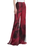 Layered Silk Rose Pants