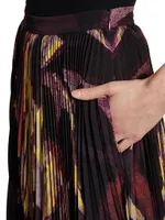 Lemna Pleated Maxi Skirt