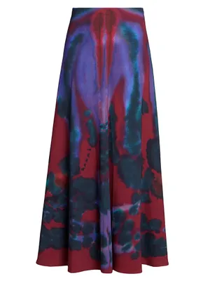 Hydra Painterly Maxi Skirt