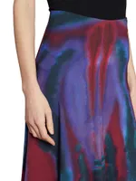Hydra Painterly Maxi Skirt