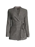 Tweed Wrap Blazer