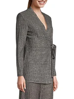 Tweed Wrap Blazer