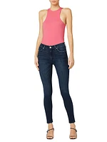 Barbara High-Rise Super Skinny Crop Jeans